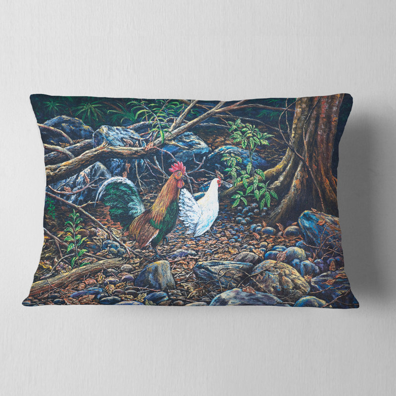 Coussin lombaire paysage forêt