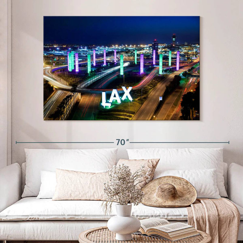 Nicci LAX International Airport, 34" H x 51" W