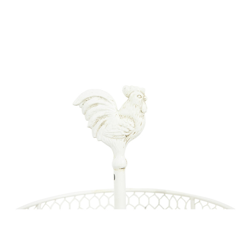 Karla Round Tiered Stand, White