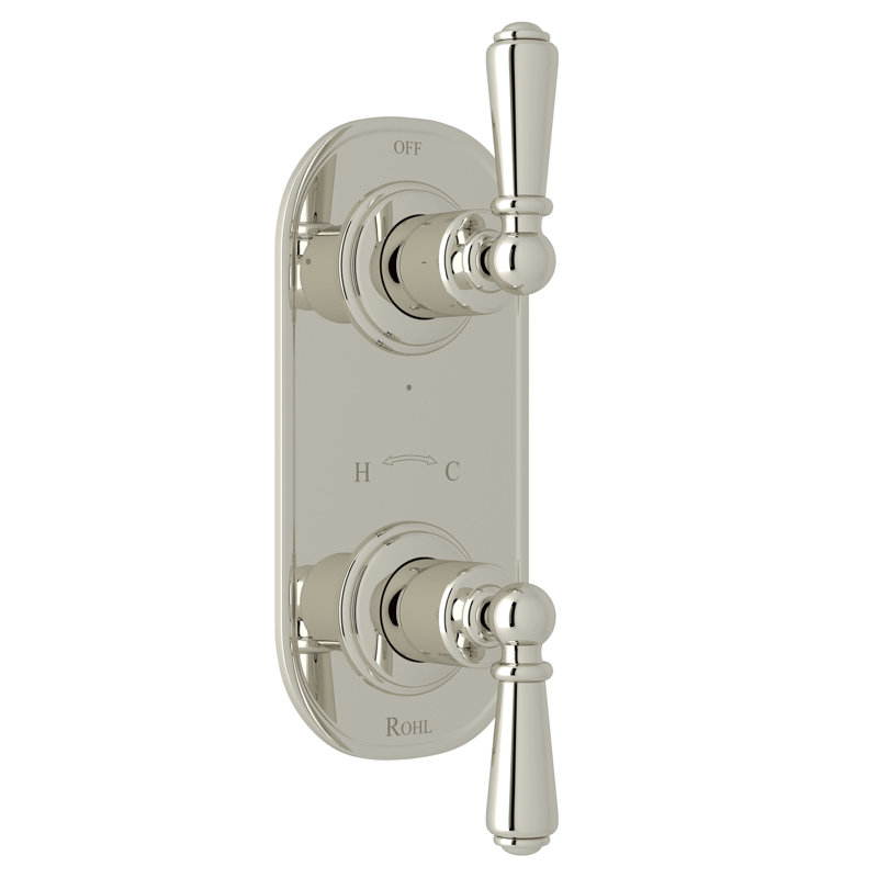 Edwardian™ 1/2" Thermostatic Trim with Diverter, Polished Nickel