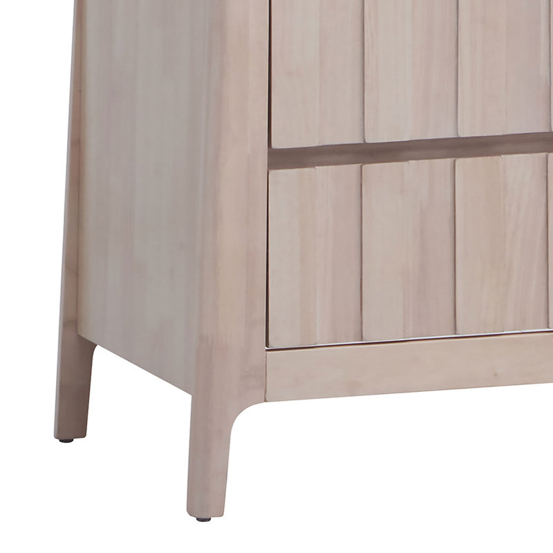 Table de chevet, blanc délavé