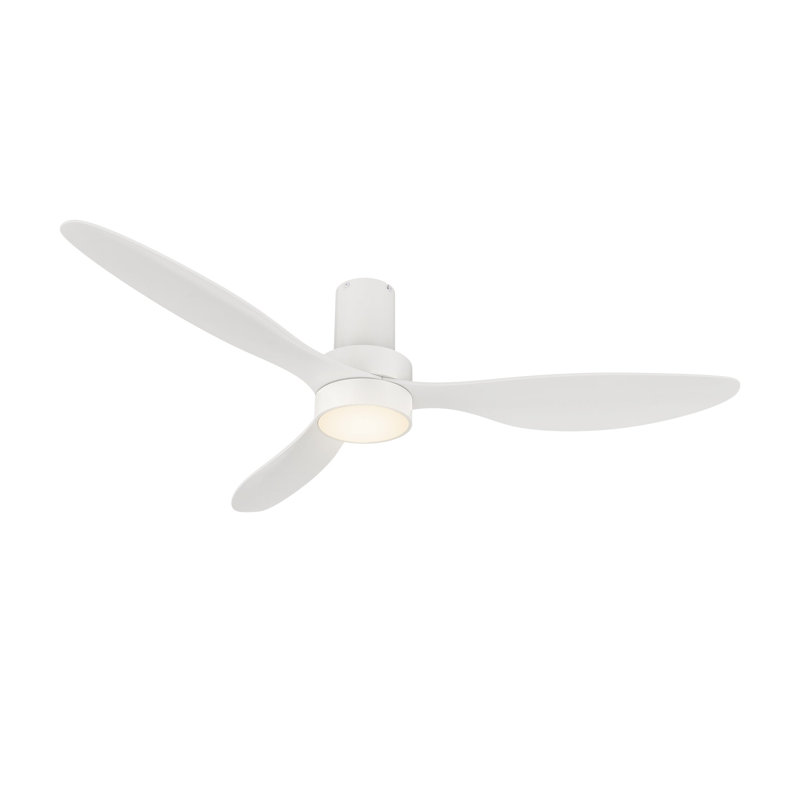 Ventilateur de plafond Zephyr avec télécommande, ensemble d'éclairage inclus., 170 tr / min, Blanc