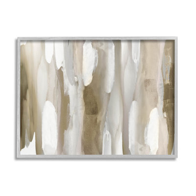 " Brown Fluid Shapes Arrangement " by Jackie Hanson Painting Print