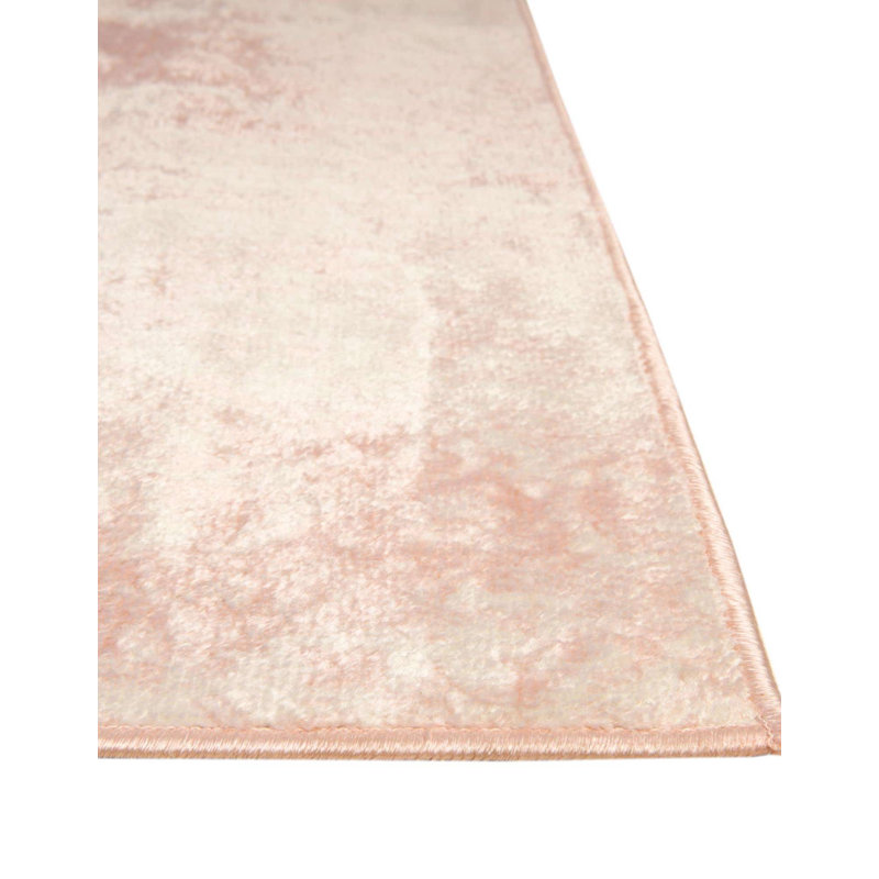 Tapis rose clair / blanc Juliette, Rectangle 10 pi x 13 pi 1 po