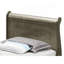 Charmant lit simple gris avec rangement
