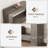 47" Farmhouse Console Table for Entryway, 2-Tier Sofa Table with Storage for Living Room & Hallway-859142391