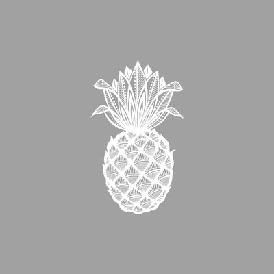 Décalcomanie murale fruits de pin ananas Barringer