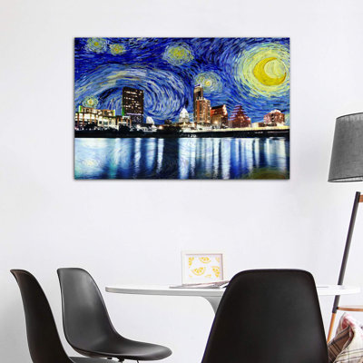 " Austin, Texas Starry Night Skyline "