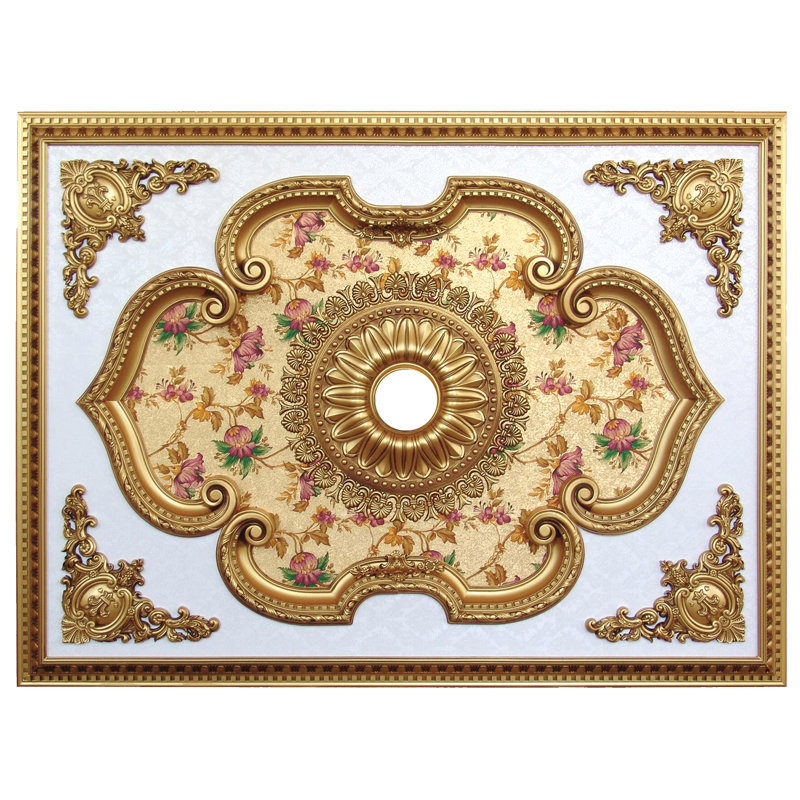Rectangle Ceiling Medallion, 2.5" H x 63" W x 47" D