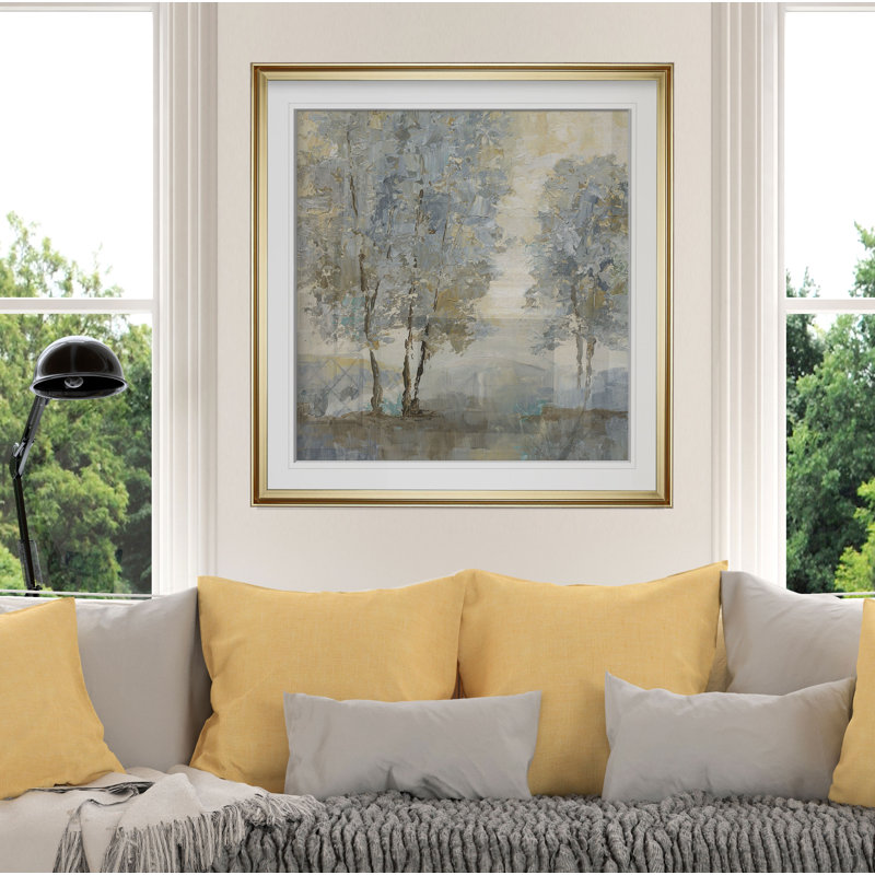 «Soft Sentinel II», reproduction d'art, H 18 po x l 18 po, Impression encadrée, Doré