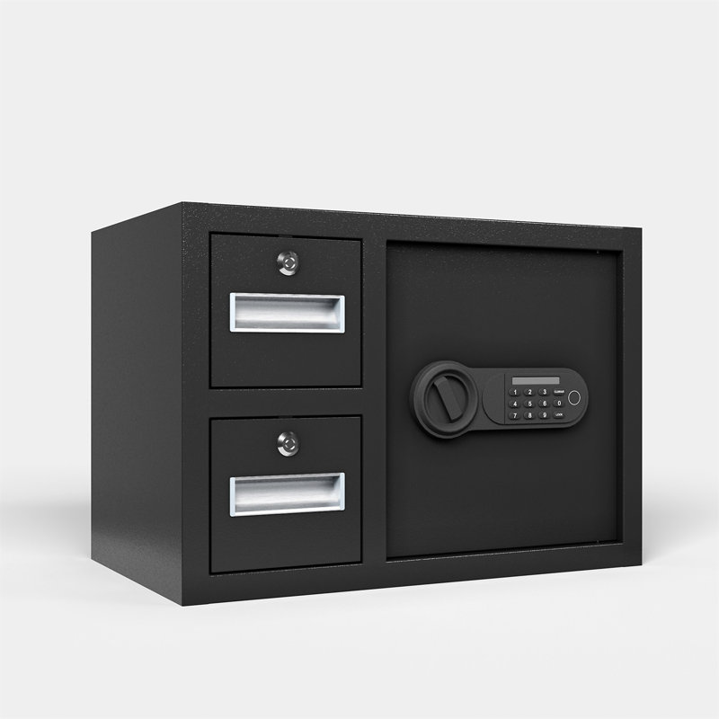 Steel Security Safe And Lock Box With Electronic Keypad - Secure Cash