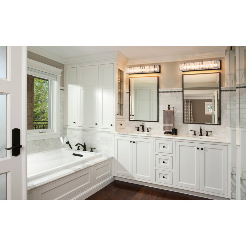 Dimmable Matte Black Led Vanity Bath Bar