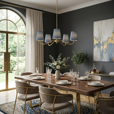 Wrought Iron 5-Light Chandelier