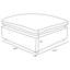 Repose-pieds rembourré Boucle-2000018793