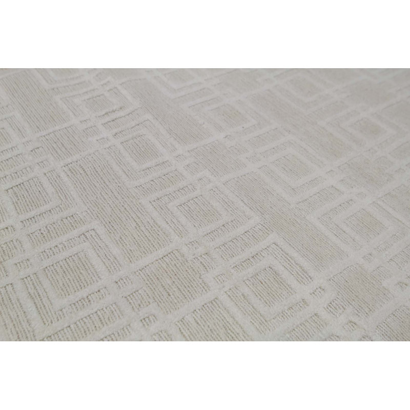 Tapis gris de haute qualité noué à la main