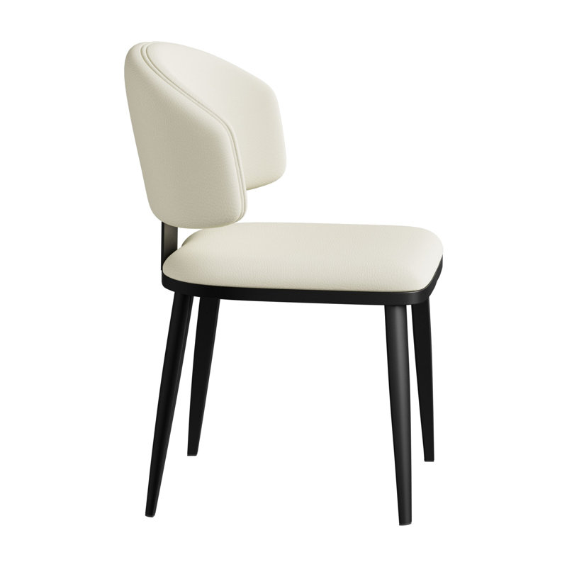 Ensemble de 2 chaises sans accoudoirs, Beige