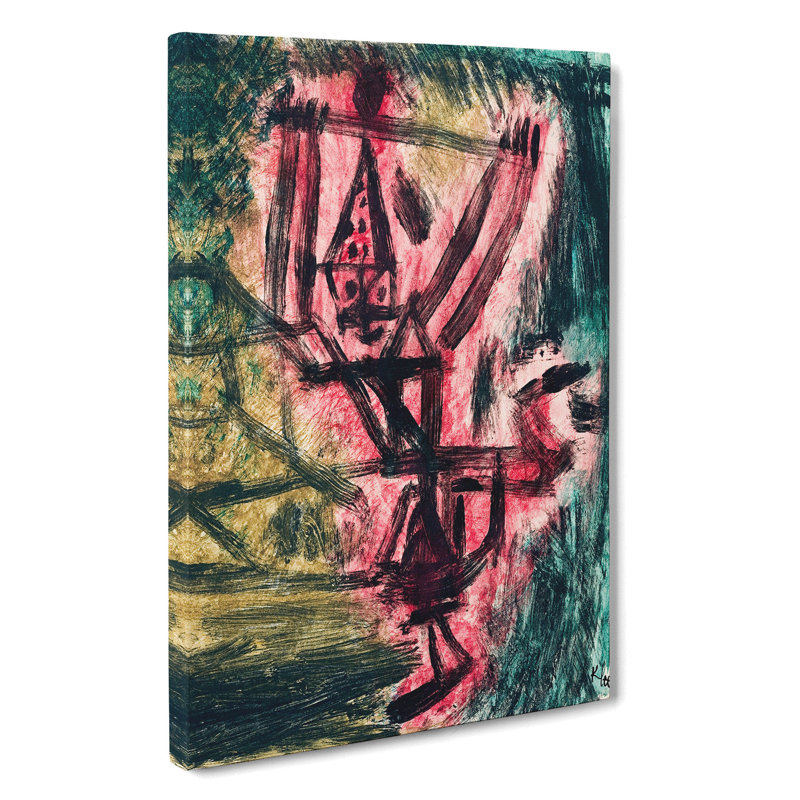 Fire Clown by Paul Klee - Wrapped Canvas Painting, 50cm H x 35cm W x 3cm D