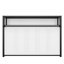 Lit escamotable simple avec tablettes, lit escamotable en métal au design pliable et peu encombrant, gris-2109366203