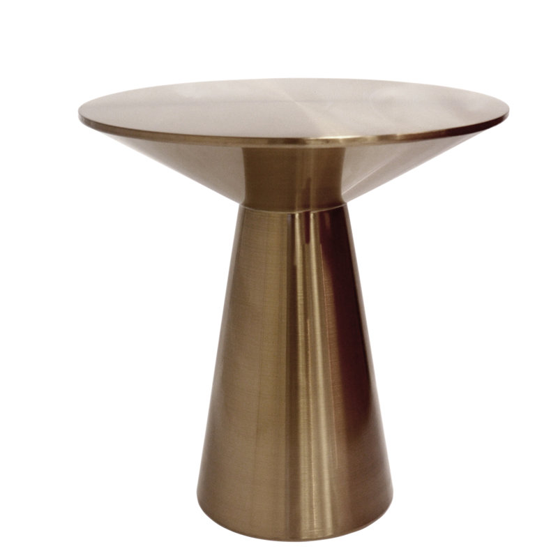 Lorenzo Stainless Steel Top End Table