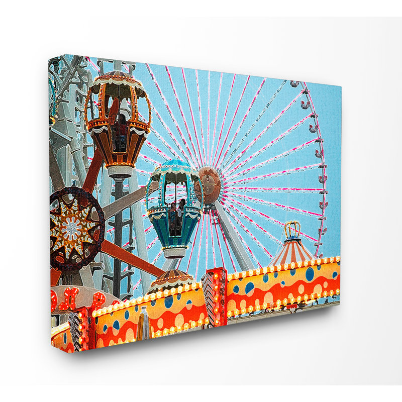 « ferris wheel tilt a whirl », impression, H 16 po x l 20 po, Toile