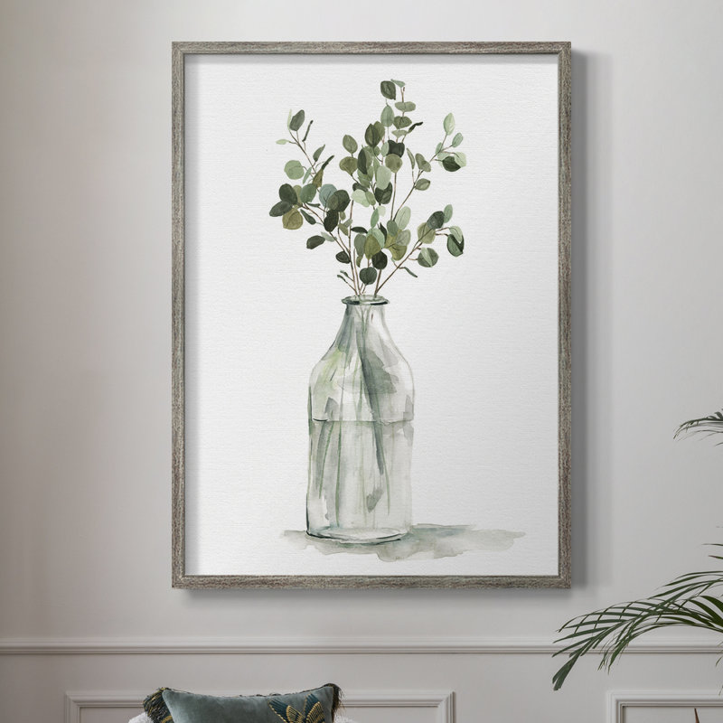 Botanical Arrangement II, reproduction encadrée - bois massif 47954, H 11 po x l 9 po