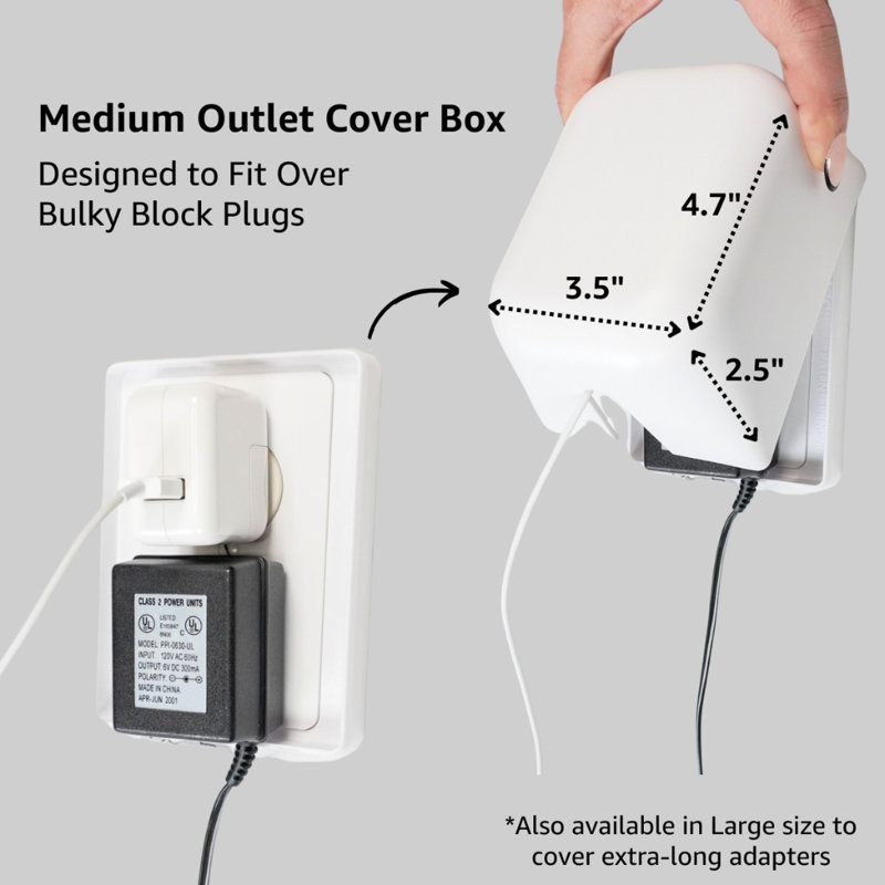 Qdos Medium Outlet Cover 2 Pack