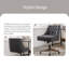 Chaise de bureau en lin-1573079855