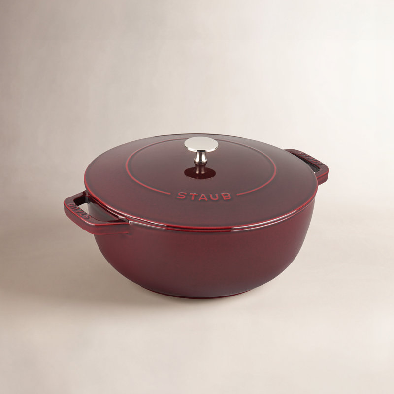 Four français essentiel en fonte Staub de 3,75 pintes, pour 3 à 4 personnes, fabriqué à la main en France, Grenadine