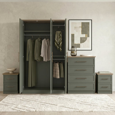 Cleverton 4 Piece Compact Bedroom Storage Set