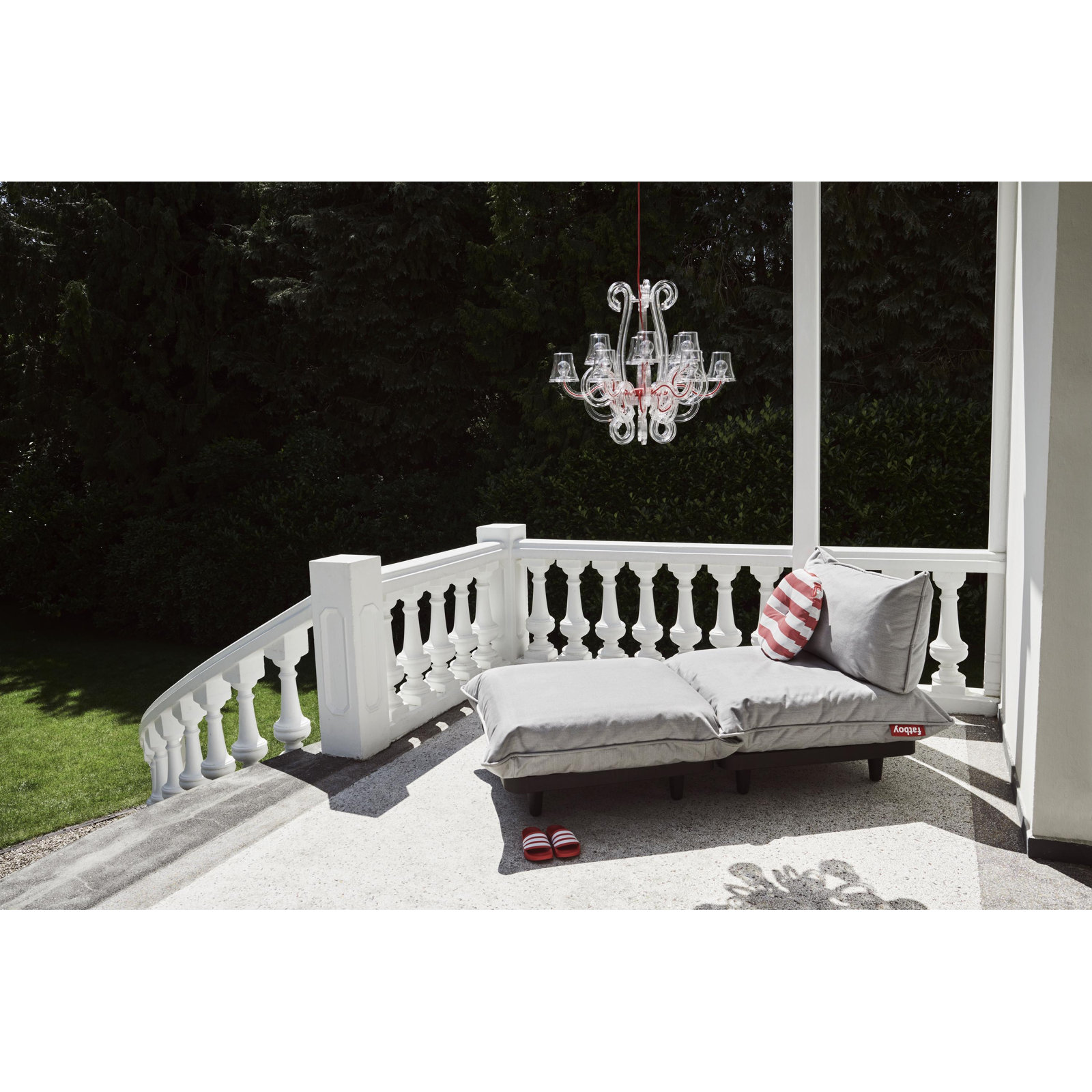 Fatboy Paletti Sunbrella® Patio Ottoman, Mist