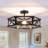 3-light Semi Flush Mount Light 