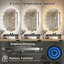 Miroir de salle de bain mural sans cadre-1117063283