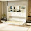 Lit escamotable horizontal simple avec rangement Mordern Design pour chambre à coucher ou chambre d'amis