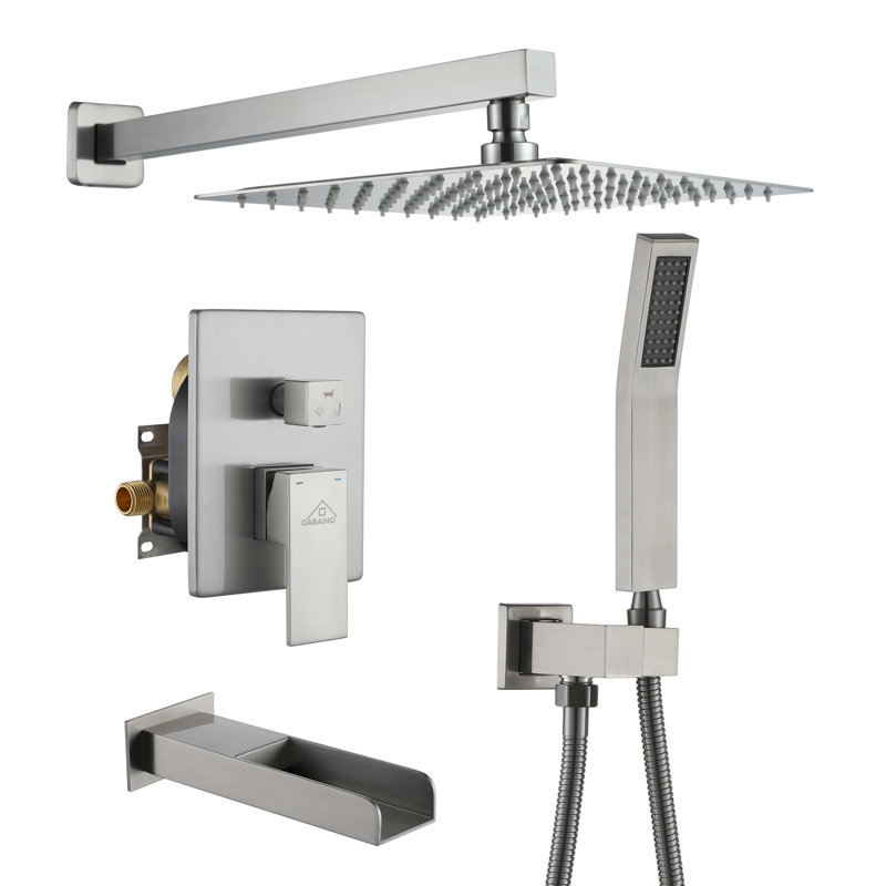 All-In-One Kit with Rough in-Valve, Brushed Nickel