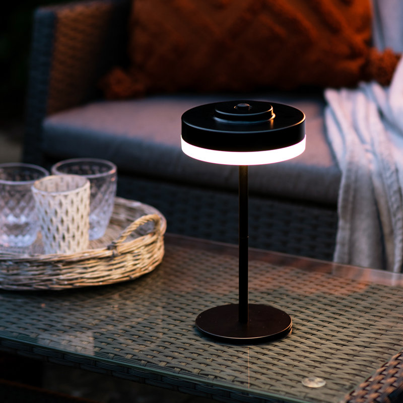 Liana Metal Table Lamp, Black