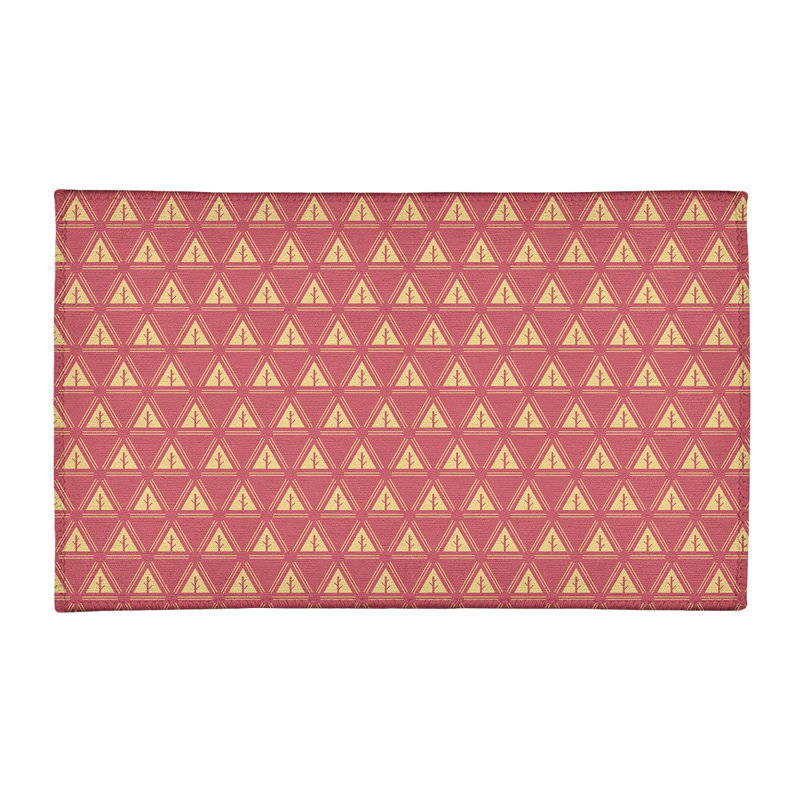 Tapis de zone orange/jaune minimal trees, Rectangle 2 pi x 3 pi