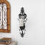 Applique murale en verre bronze avec motifs de volutes 10 po x 7 po x 31 po-28118564