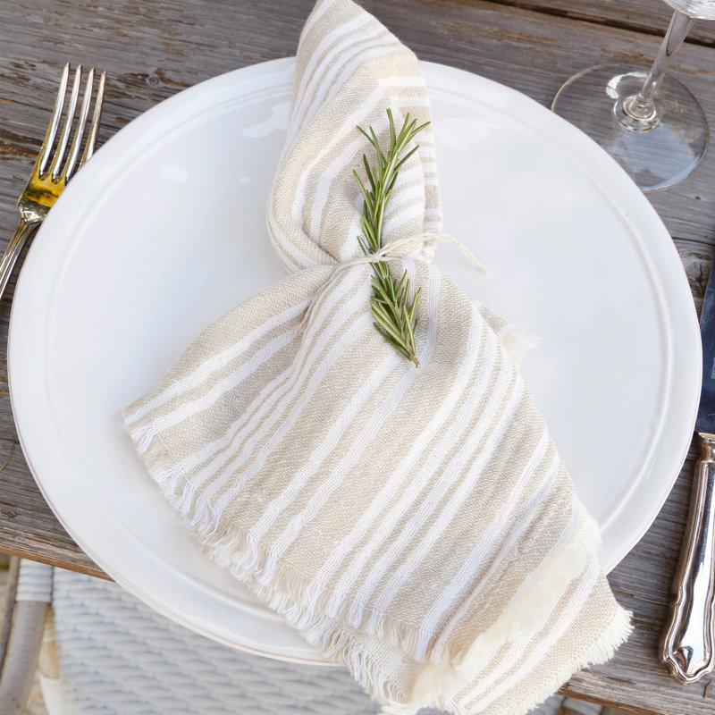 Yountville 100% Cotton Square Napkins, Natural