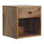 Apalachin 30cm W Solid Wood Bedside Table