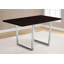 Table de salle à manger rectangulaire contemporaine avec pieds en métal chromé-421203975