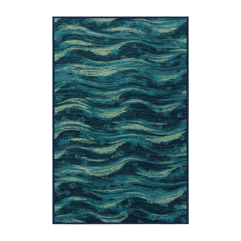  Tapis bord de mer bioluminescent lavable, Rectangle 6 pi x 9 pi