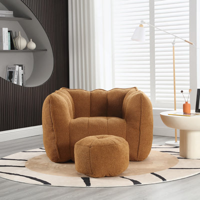 Soft Bean Bag Chair With High Resilient Foam For Ultimate Comfort And Versatility In Living Rooms And Bedrooms