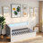 LED Platform Bed Frame with Storage Drawers, USB Ports, 7-Color Adjustable LED Lights, Sturdy Wood Frame with Linen Slats, No Box Spring Needed-614311556