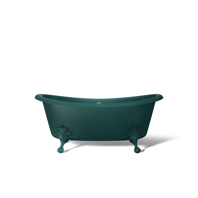 Artifacts 66-1/8 In. X 32-1/2 In. Freestanding Bath, Teal