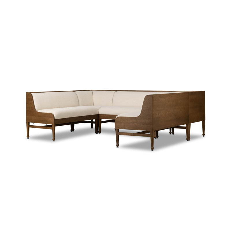 Priscilla Dining Banquette U Shape 101"-Crypton Wayfarer Snow