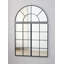 Grand miroir mural arqué 30 "x 45" avec trois sections séparées