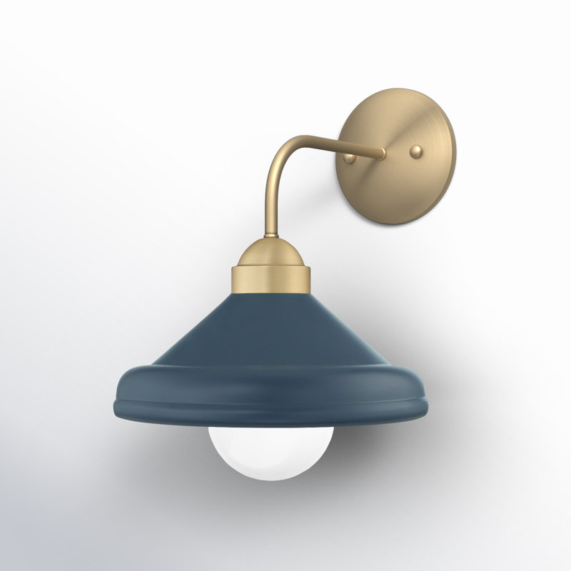 Delilah Iron Armed Sconce, Navy