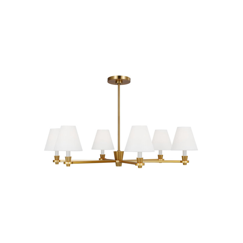 Grand lustre à motif cachemire Selene, Bronze brillant