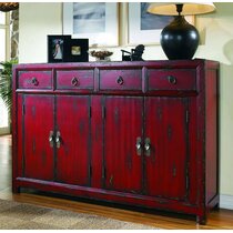 AVAILABLE ! Gorgeous Red Buffet /Credenza/Sideboard /Dresser | Restored By  Moi
