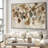 Neutral Leaf Botanical Painting Illustrations Extra Large Framed Wall Art Print Decor (Frame Assembly Required)-105076237